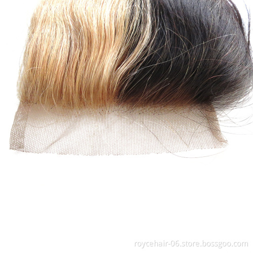 Pre Plucked Natural Hair Line 4 x 4 Virgin Human Hair Lace Closure Body Wave